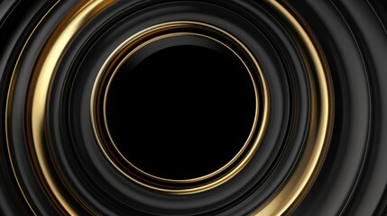 Abstract geometric pattern includes a circle background. The shapes are flat and decorative.