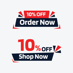 Shop Now offer Tag Fully Editable Vector or EPS