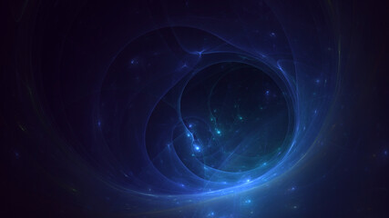 3D manual rendering abstract round light background. Its not AI Generatd illustration.