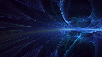 Fototapeta premium 3D manual rendering abstract technology fractal background. Its not AI Generatd illustration.