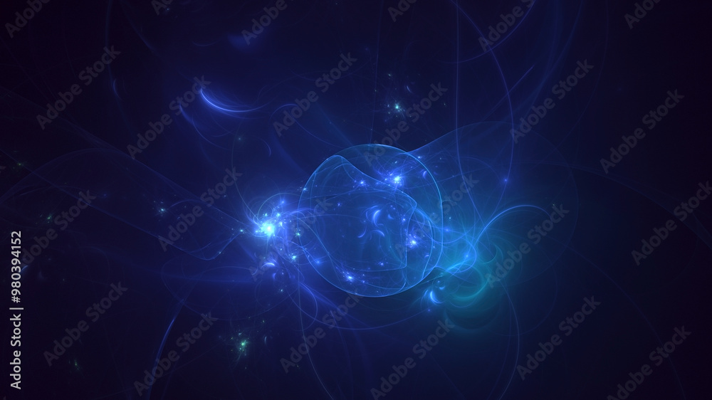 Poster 3d manual rendering abstract colorful fractal light background. its not ai generatd illustration.