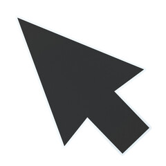 Computer arrow cursor png sticker, transparent background