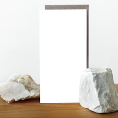 White name card design element