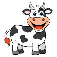 Fototapeta premium Vector cow illustration