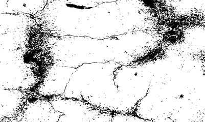 Abstract grunge or dirt dust isolated, black and white background paint splatters, vintage old wall effect for grunge image style texture design.