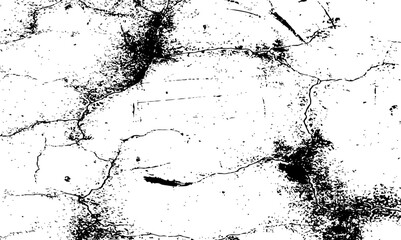 Abstract black and white grunge dust grain distressed particle texture background. Black and white grunge vector background.