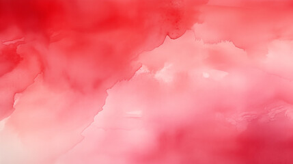 Obraz premium Red watercolor background. Watercolour painting soft textured
