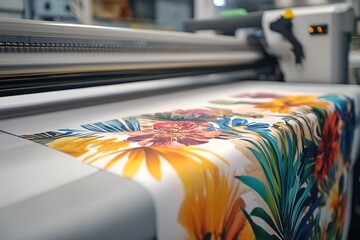 
photo Sublimation Digital textile printing using heat to transfer designs from paper to fabric