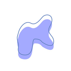 purple blob circle silhouette icon. Vector collection of blob shapes