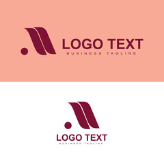 The letter A logo design is an abstract creative premium branding.