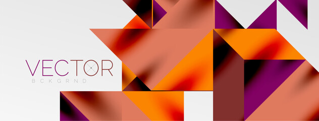 Tech minimal overlapping triangle shapes elements geometric graphic pattern