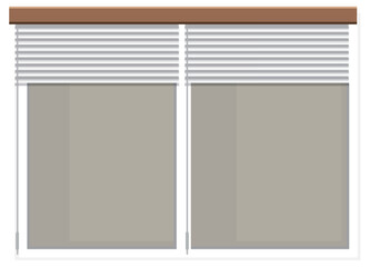Modern Window Blinds Illustration