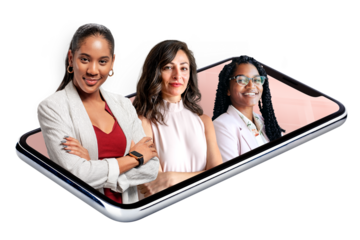 Online business support png badge sticker, transparent background