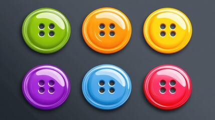 buttons for web vector