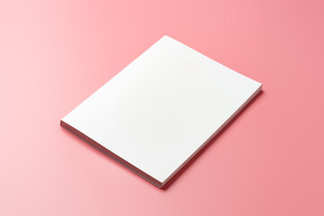 A Collection of Blank Papers Stacked on a Pink Surface for Creative Projects