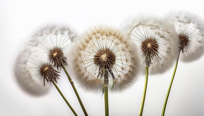 dandelion isolated on white background