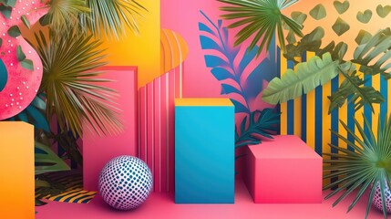 christmas background with balls and ribbon