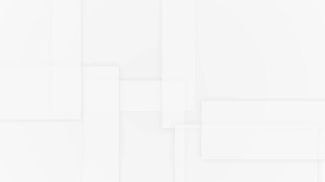 Modern corporate square white motion looping background 4k animated video