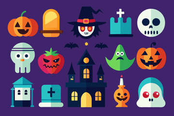 vector illustration of halloween-day-icon