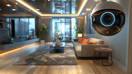 Modern Home Security System with CCTV Camera