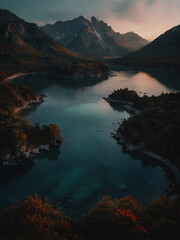 Beautiful Nature landscapes image on vertical 21.