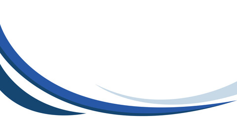 white blue abstract banner background. Minimal geometric curve shapes design. Vector illustration