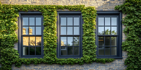 Modern Sash Window on Georgian Townhouse