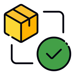 Order Processing filled line icon