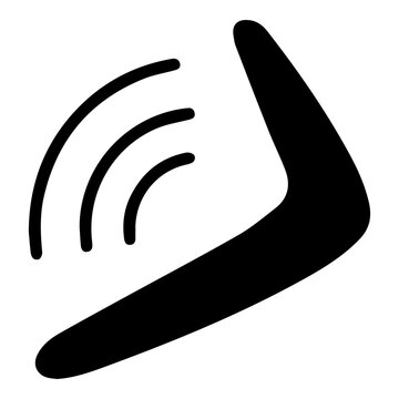recommend clip art: Aboriginal Boomerang Vector Icon. Authentic Australian weapons or sporting equipment. internet concept. EPS 10.