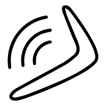 recommend clip art: Aboriginal Boomerang Vector Icon. Authentic Australian weapons or sporting equipment. internet concept. EPS 10.