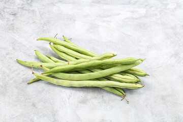 Raw fresh young green bean