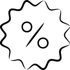 A black and white logo with a circle and two dots