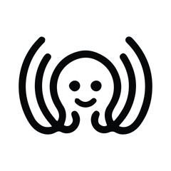 octopus logo, octopus logo mark, ocean logo © Syed