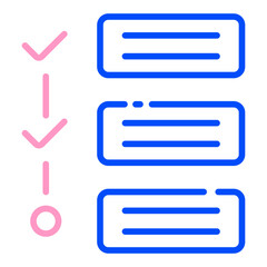 Task Management line duo tone icon