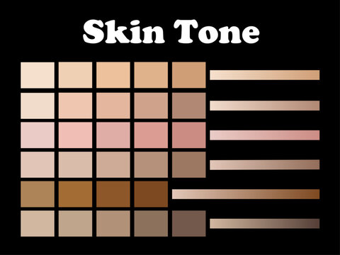 catalogue color palette. skin tone