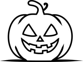 Helloween Pumpkin Face Drawing