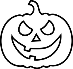 Helloween Pumpkin Face Drawing