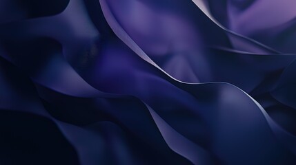 Obraz premium Abstract Dark Blue and Purple Wavy Background