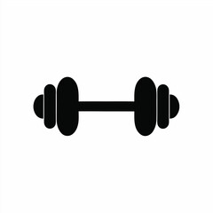 Dumbbell Black Vectors   Vector Illustration  Fitness Workout  Gym Equipment Silhouette
