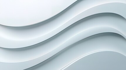 Obraz premium Abstract White and Grey Wavy Background