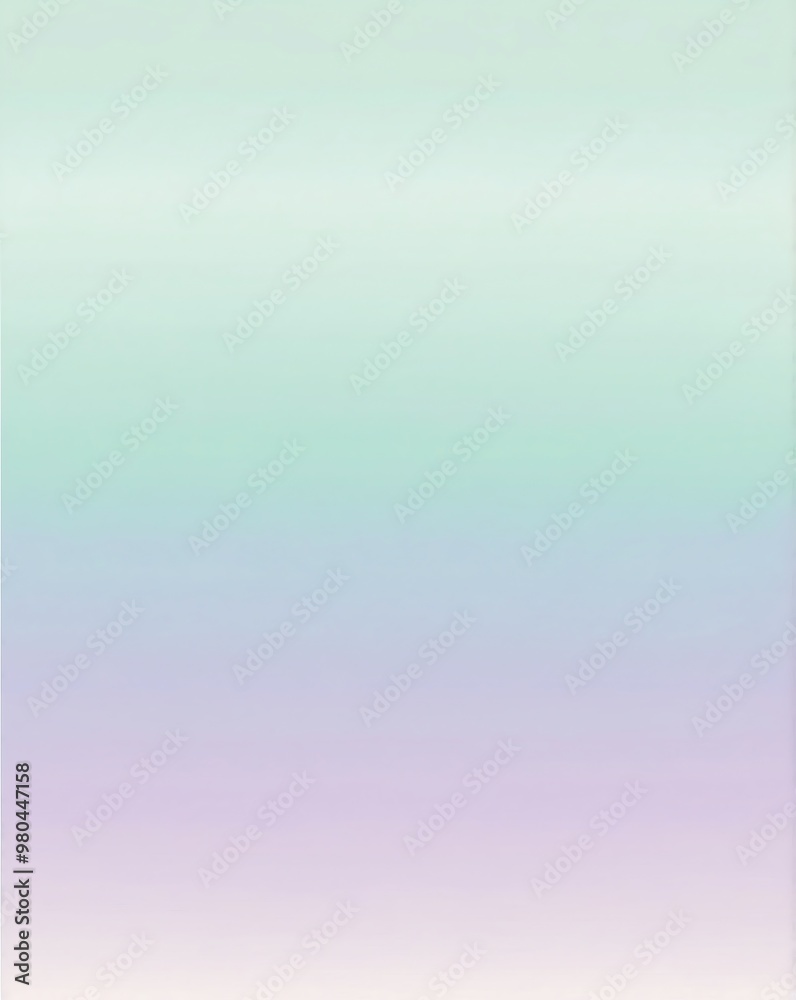 Sticker Gentle pastel gradient from lavender to pale mint green