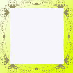 Obraz premium Beautiful picture frame background illustration 