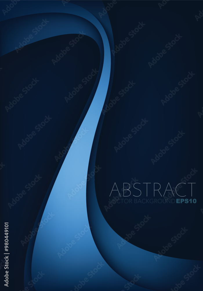 Poster graphic vector curve line overlap background for text and message design