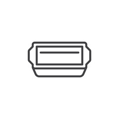 Baking Tray line icon