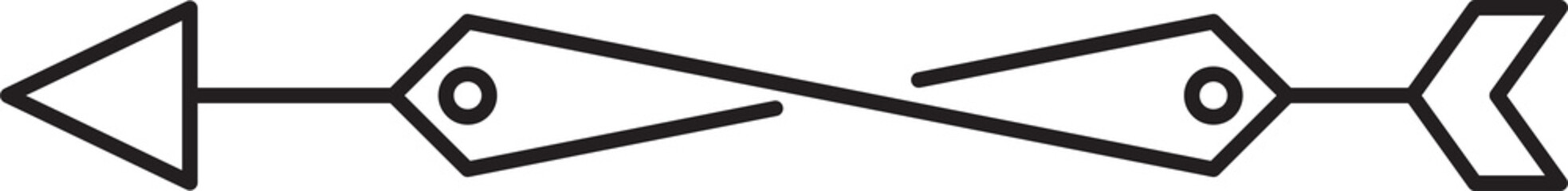 Decorative Arrow Line Art