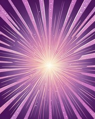 Obraz premium Glittery starburst with light pink to pastel purple gradient