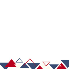 Triangle Geometric Footer