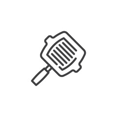 Grill Pan line icon