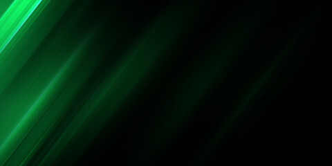 Beautiful glowing neon green lines against a dark background create a striking visual contrast © gojalia