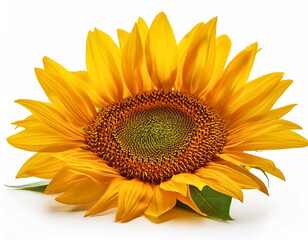 Naklejka premium sunflower isolated on white background